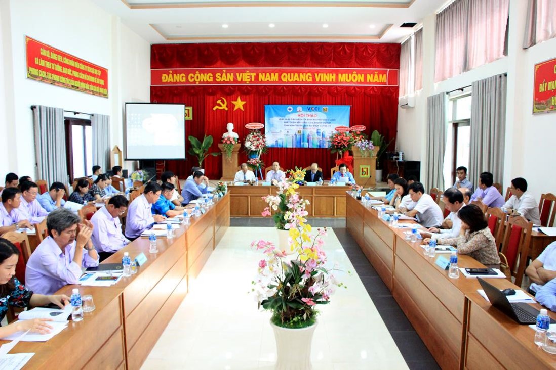 Hội thảo: “Giải pháp cấp bách cùng định hướng chiến lược phát triển bền vững của doanh nghiệp tỉnh Bình Thuận, sau đại dịch Covid-19”